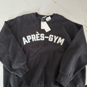 Z Supply Après-Gym Black womens size s sweatshirt.